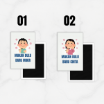 Fridge Magnet Kulkas Rectangle Kata Kata Lucu size 54 x 78 cm